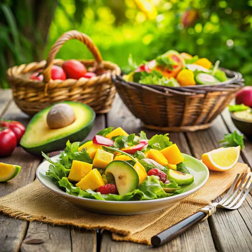 Mangga at Abukado na Ensaladang Kayumanggi